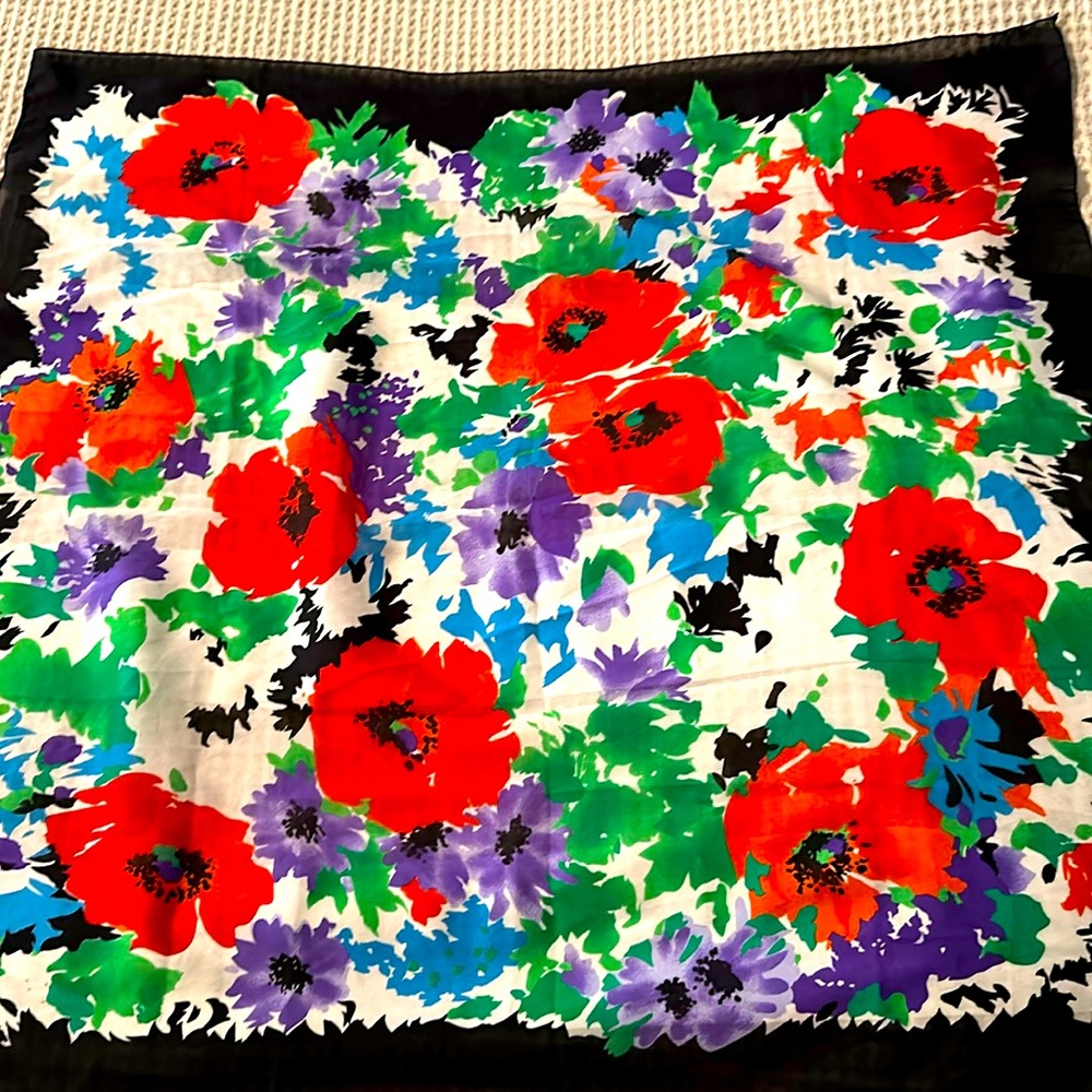 Silken by Berkshire vintage scarf